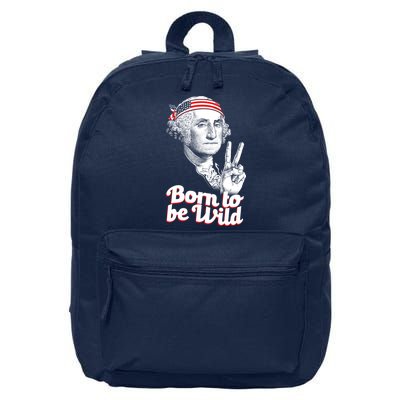 George Washington Born To Be Wild 16 in Basic Backpack