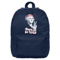 George Washington Born To Be Wild 16 in Basic Backpack