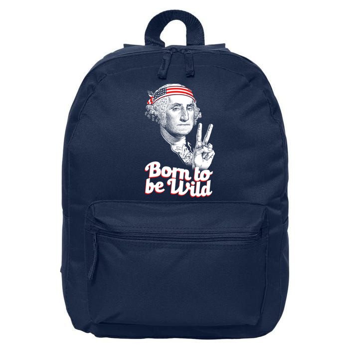 George Washington Born To Be Wild 16 in Basic Backpack