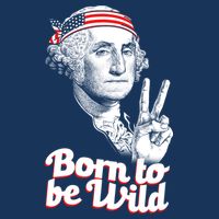 George Washington Born To Be Wild 16 in Basic Backpack
