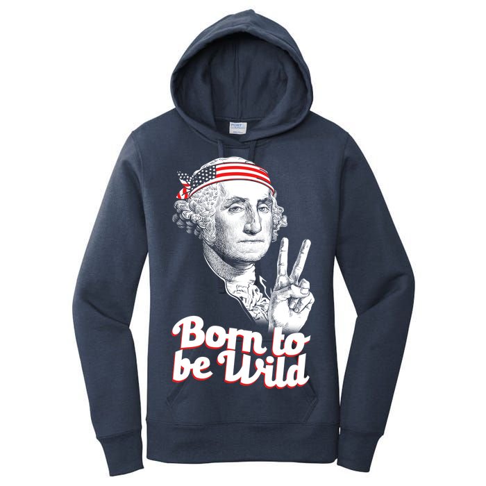 George Washington Born To Be Wild Women's Pullover Hoodie