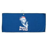 George Washington Born To Be Wild Large Microfiber Waffle Golf Towel