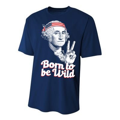 George Washington Born To Be Wild Youth Performance Sprint T-Shirt