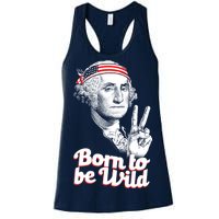 George Washington Born To Be Wild Women's Racerback Tank