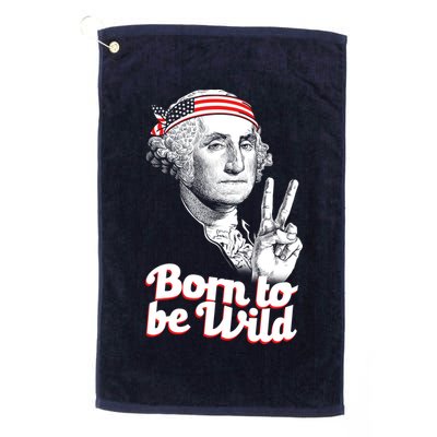 George Washington Born To Be Wild Golf Towel