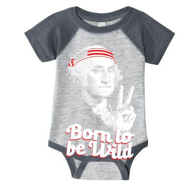 George Washington Born To Be Wild Infant Baby Jersey Bodysuit