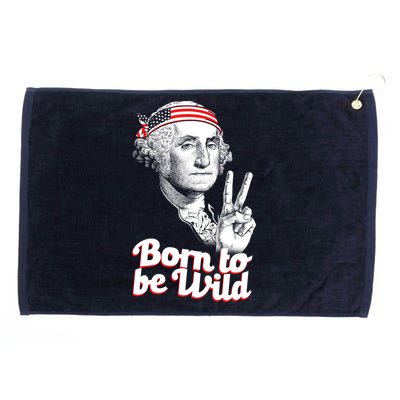 George Washington Born To Be Wild Grommeted Golf Towel