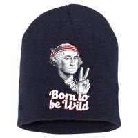 George Washington Born To Be Wild Short Acrylic Beanie