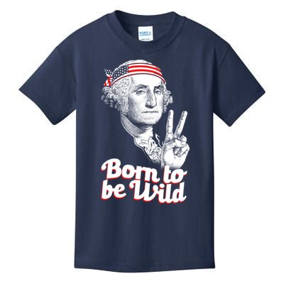 George Washington Born To Be Wild Kids T-Shirt
