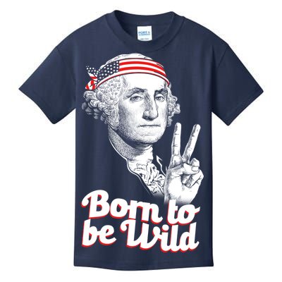 George Washington Born To Be Wild Kids T-Shirt