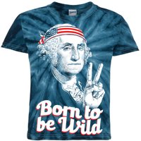 George Washington Born To Be Wild Kids Tie-Dye T-Shirt