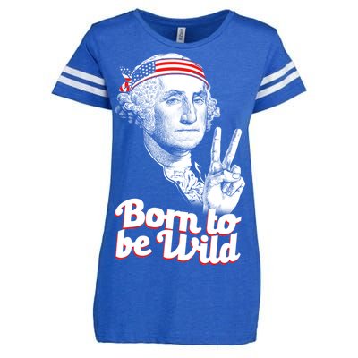 George Washington Born To Be Wild Enza Ladies Jersey Football T-Shirt