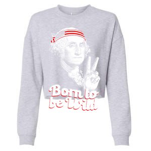 George Washington Born To Be Wild Cropped Pullover Crew