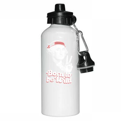 George Washington Born To Be Wild Aluminum Water Bottle