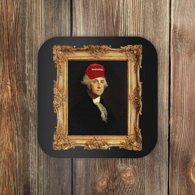 George Washington Make America Portrait Coaster