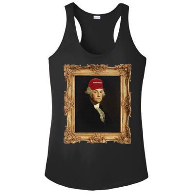 George Washington Make America Portrait Ladies PosiCharge Competitor Racerback Tank