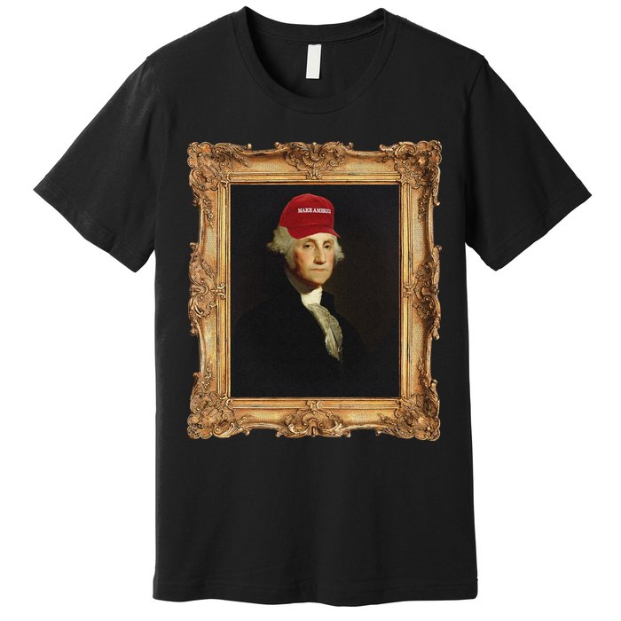 George Washington Make America Portrait Premium T-Shirt