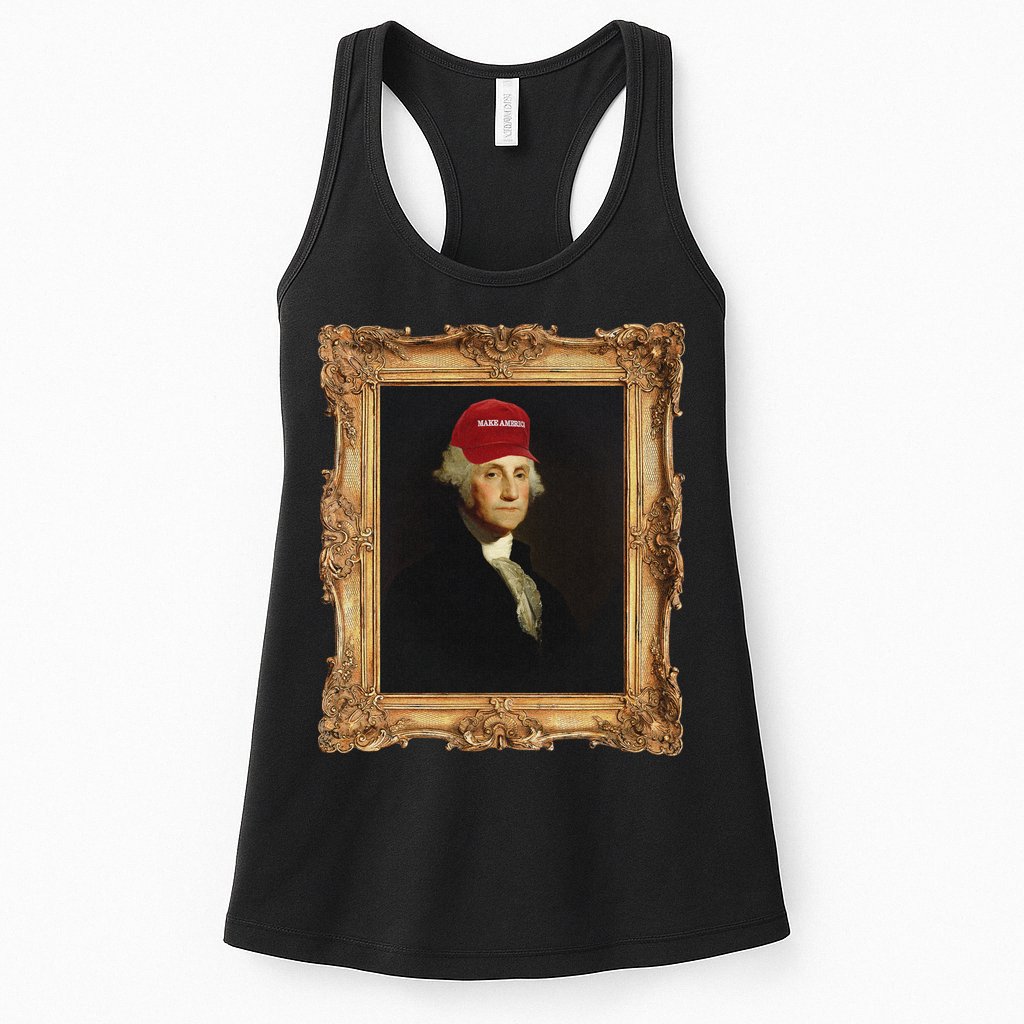 George Washington Make America Portrait Womens Tank Top
