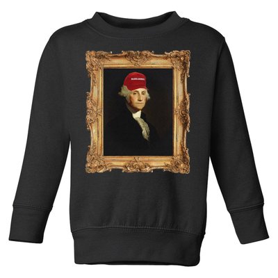 George Washington Make America Portrait Toddler Sweatshirt