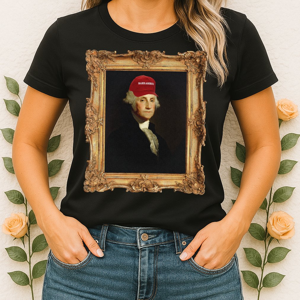 George Washington Make America Portrait Womens T-Shirt