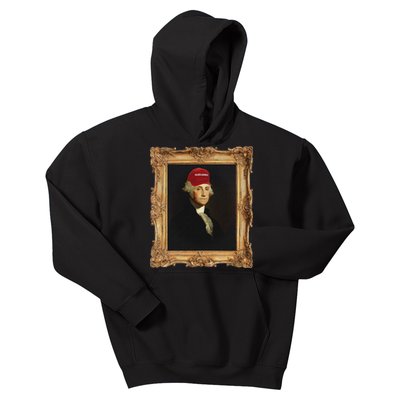 George Washington Make America Portrait Kids Hoodie