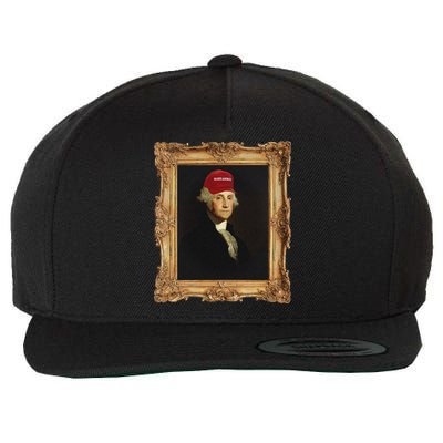 George Washington Make America Portrait Wool Snapback Cap