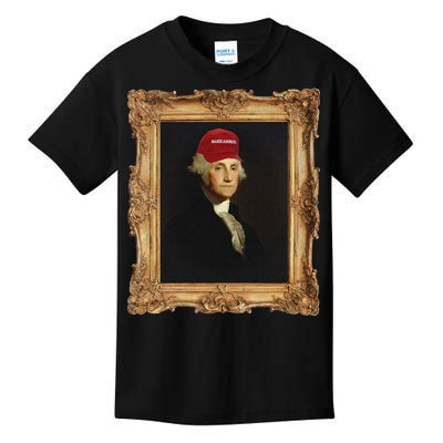 George Washington Make America Portrait Kids T-Shirt