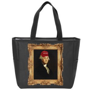 George Washington Make America Portrait Zip Tote Bag