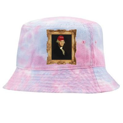 George Washington Make America Portrait Tie-Dyed Bucket Hat