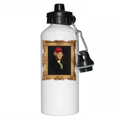 George Washington Make America Portrait Aluminum Water Bottle