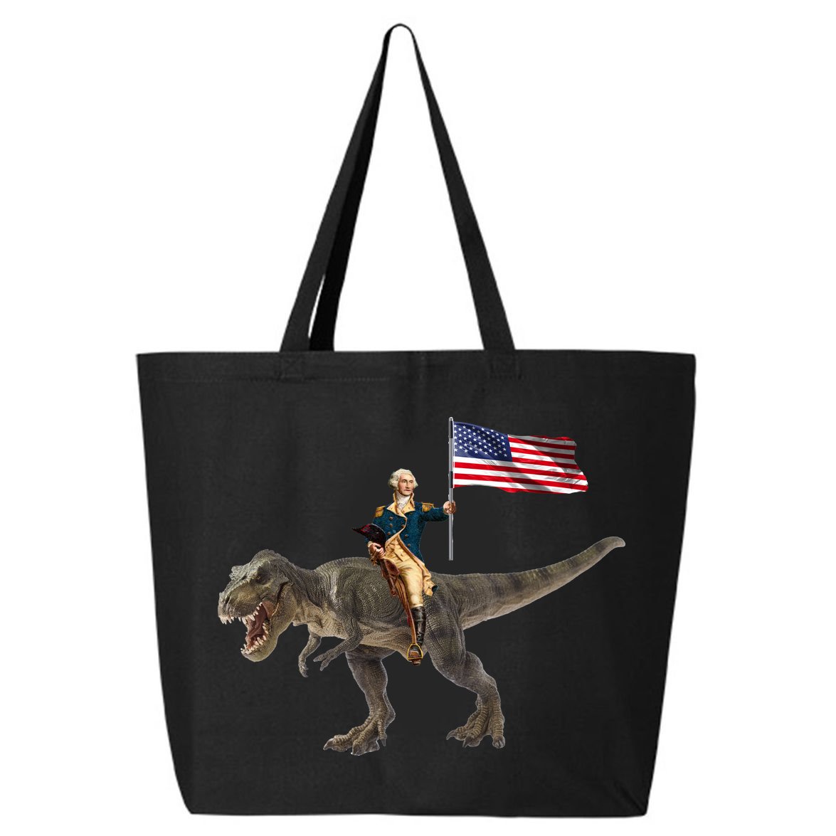 George Washington On A Dinosaur 25L Jumbo Tote