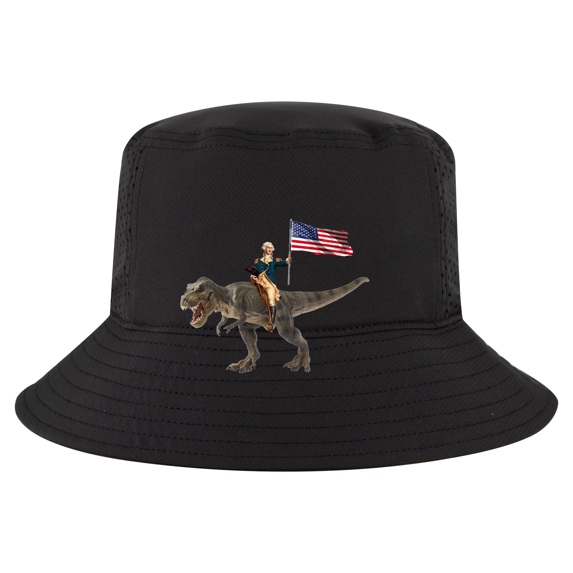 George Washington On A Dinosaur Womens Tank Top