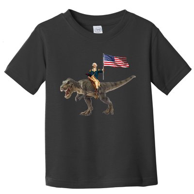 George Washington On A Dinosaur Toddler T-Shirt