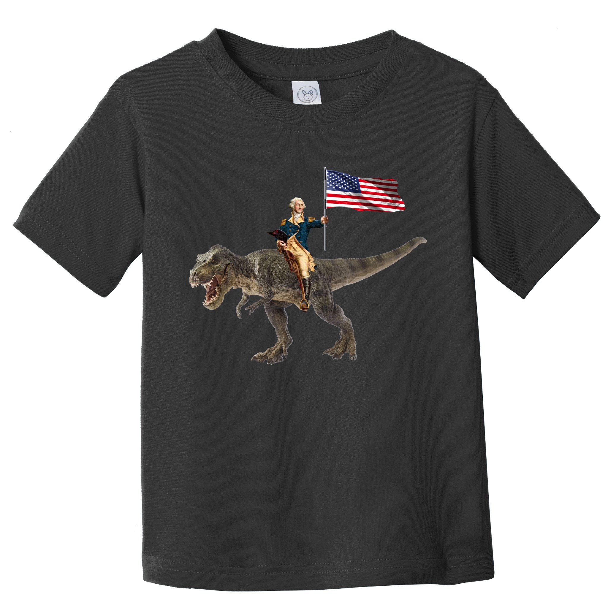 George Washington On A Dinosaur Toddler T-Shirt