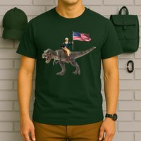 George Washington On A Dinosaur T-Shirt