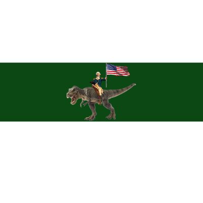 George Washington On A Dinosaur Bumper Sticker