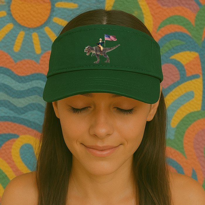 George Washington On A Dinosaur Visor