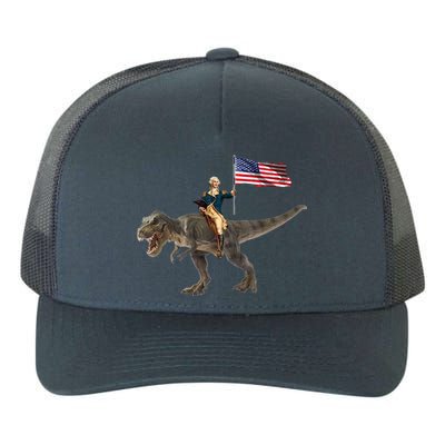 George Washington On A Dinosaur Yupoong Adult 5-Panel Trucker Hat