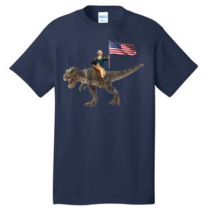 George Washington On A Dinosaur Tall T-Shirt