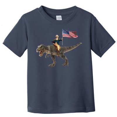 George Washington On A Dinosaur Toddler T-Shirt