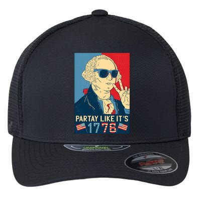 George Washington Party Like Its 1776 Flexfit Unipanel Trucker Cap