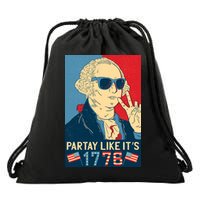 George Washington Party Like Its 1776 Drawstring Bag
