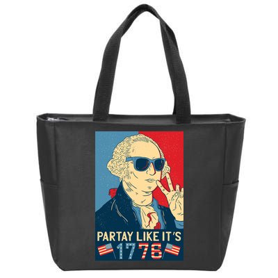 George Washington Party Like Its 1776 Zip Tote Bag