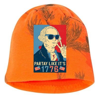 George Washington Party Like Its 1776 Kati - Camo Knit Beanie