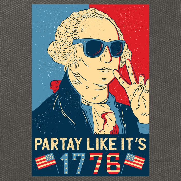George Washington Party Like Its 1776 Cotton Canvas Backpack