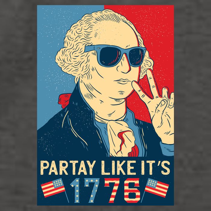 George Washington Party Like Its 1776 Vector Backpack