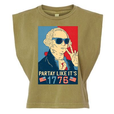 George Washington Party Like Its 1776 Garment-Dyed Women's Muscle Tee