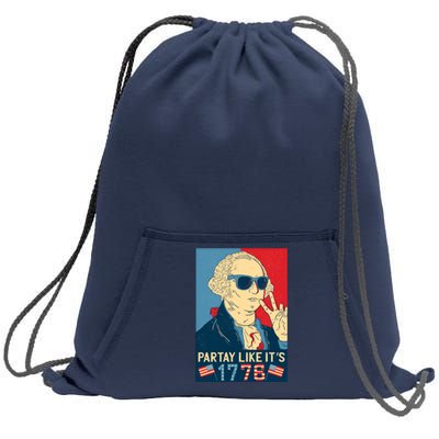 George Washington Party Like Its 1776 Sweatshirt Cinch Pack Bag