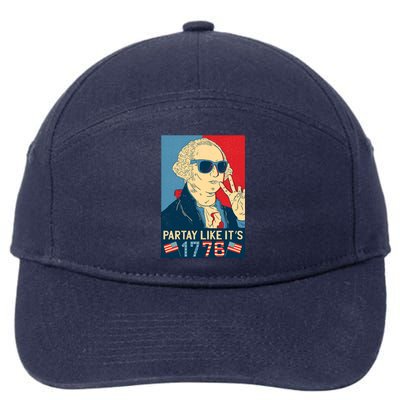 George Washington Party Like Its 1776 7-Panel Snapback Hat