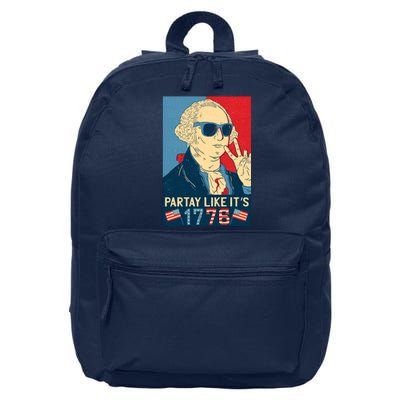 George Washington Party Like Its 1776 16 in Basic Backpack